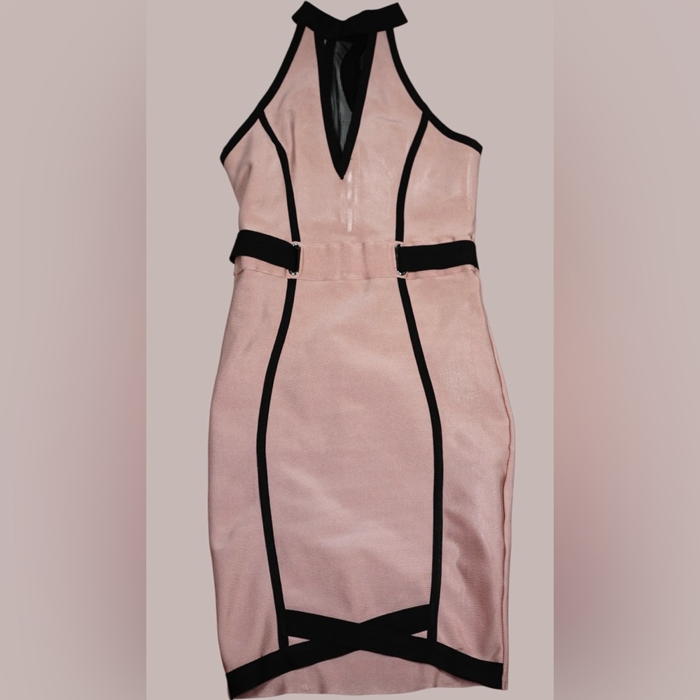 Valiant Paris Mesh Cutout Bodycon Dress L - Picture 9 of 12